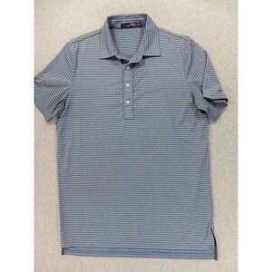 Polo Ralph Lauren RLX Striped Short Sleeve Golf Polo Shirt‎ (Men's Medium) Blue